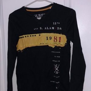 Guess log sleeve tee